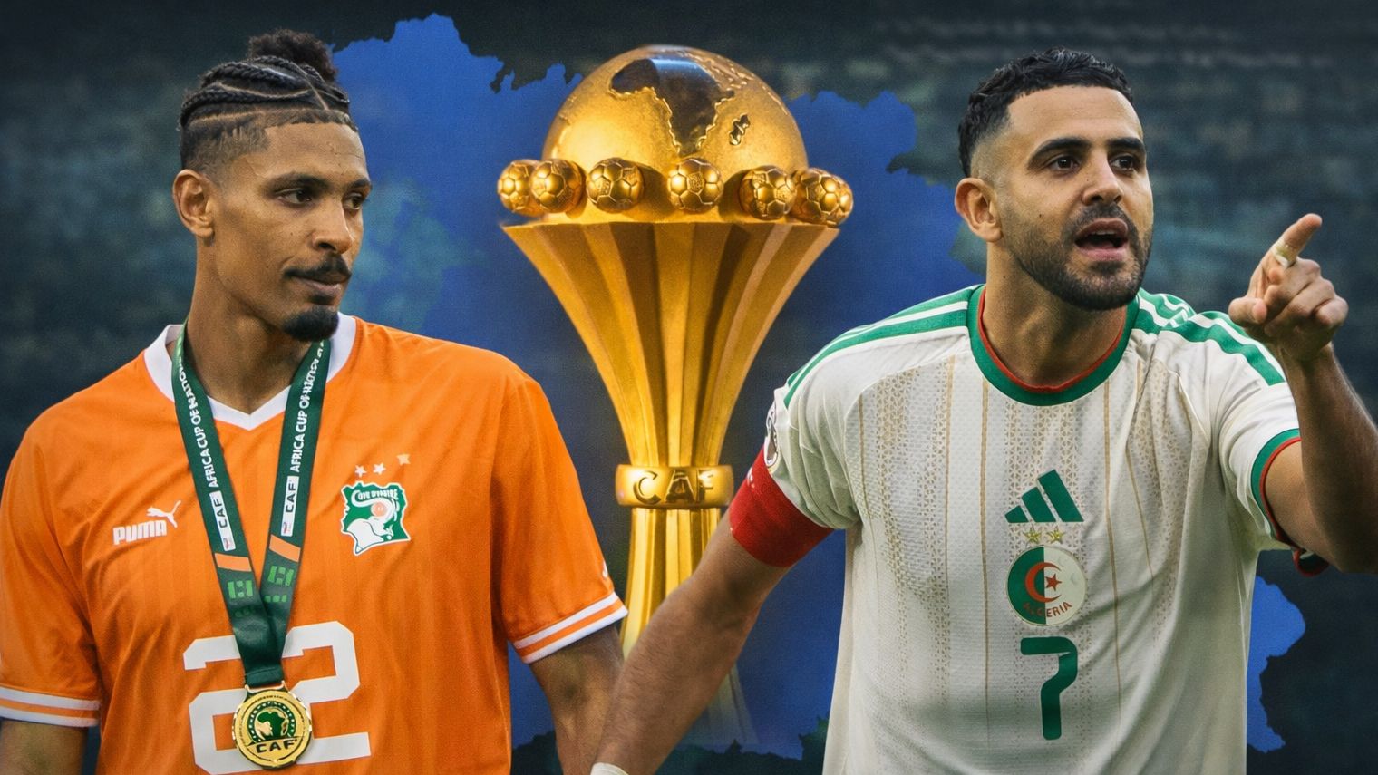 Riyad Mahrez Sebastien Haller Caf Nations Cup 2025 (Goal Only)
