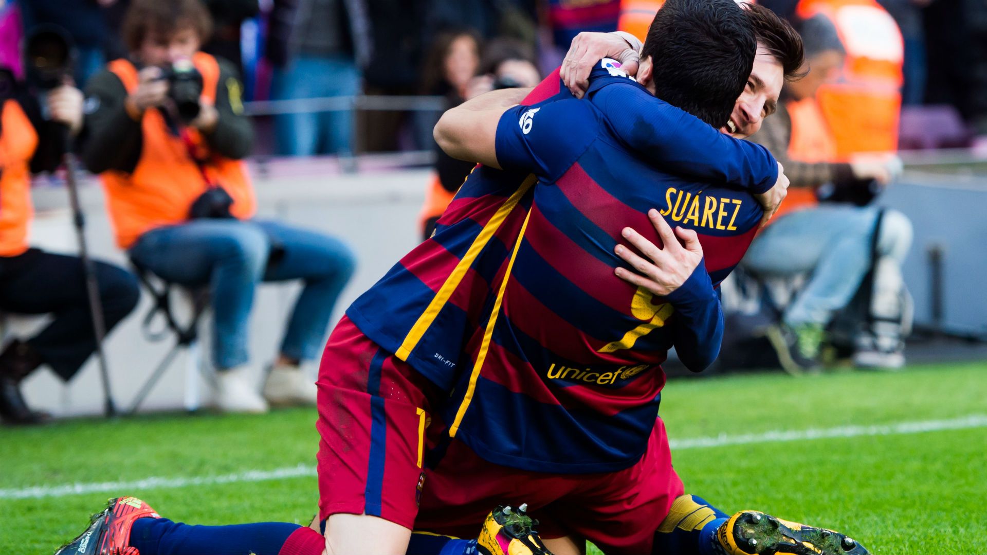 Barcelona 2015-2016 Messi Suarez