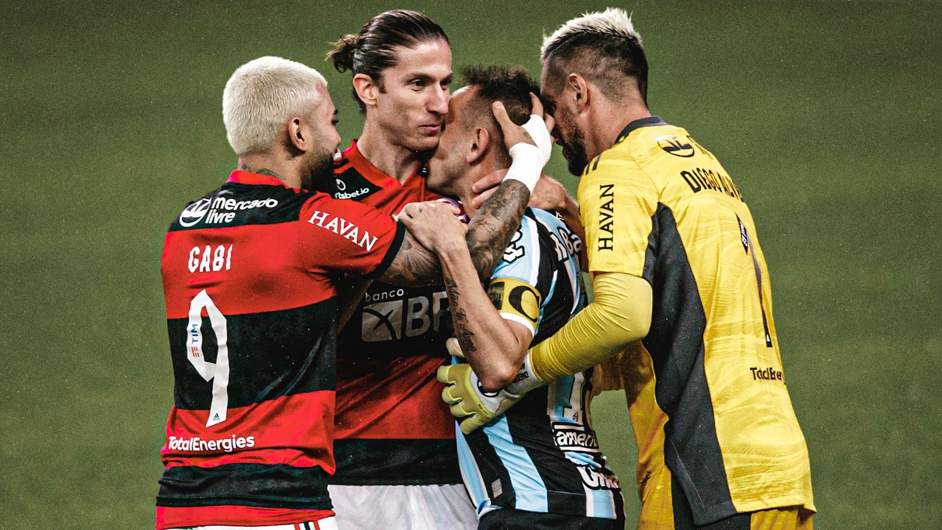 Rafinha Filipe Luís Gabigol Diego Alves Grêmio Flamengo Copa do Brasil 25 08 2021