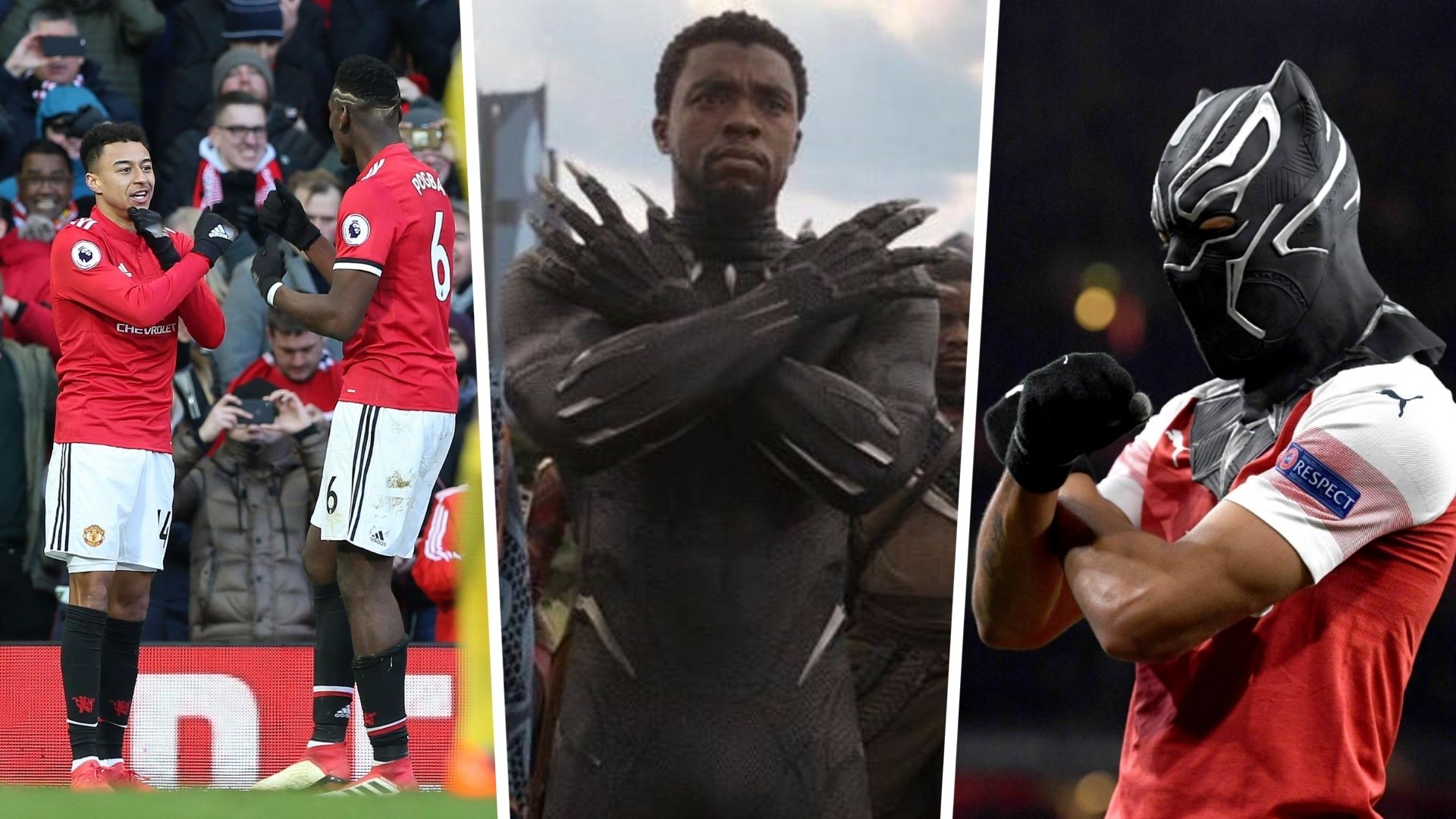 Lingard Pogba Aubameyang Black Panther