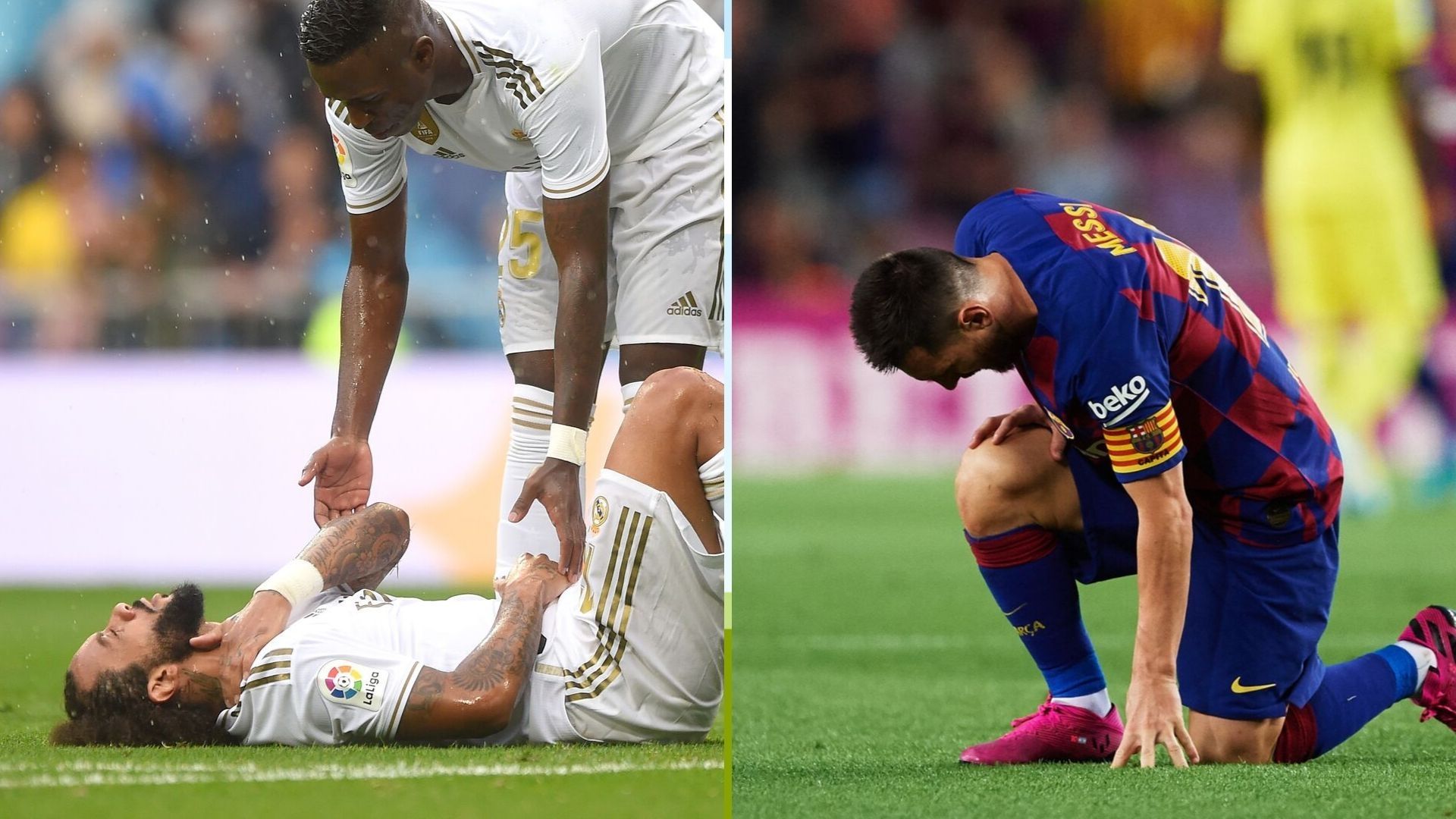 Marcelo y Messi, Real Madrid y Barcelona