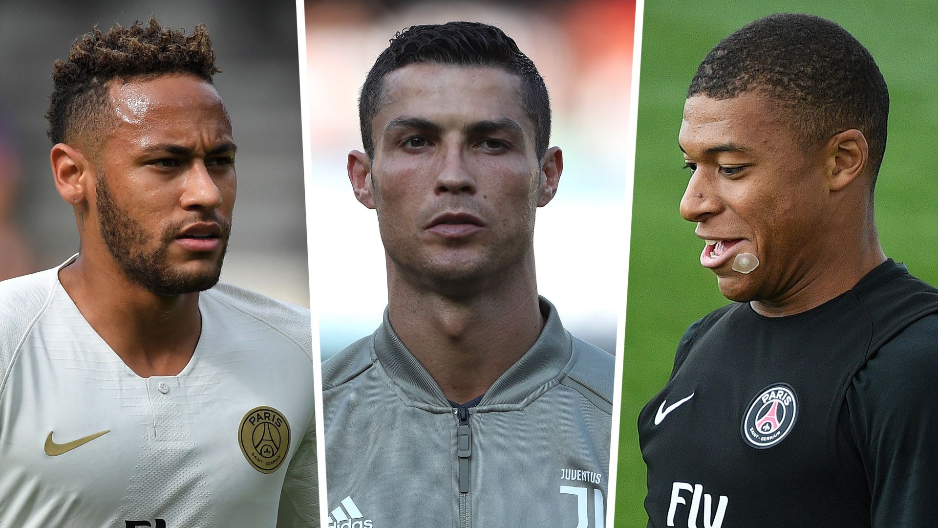 Neymar Ronaldo Mbappe Split