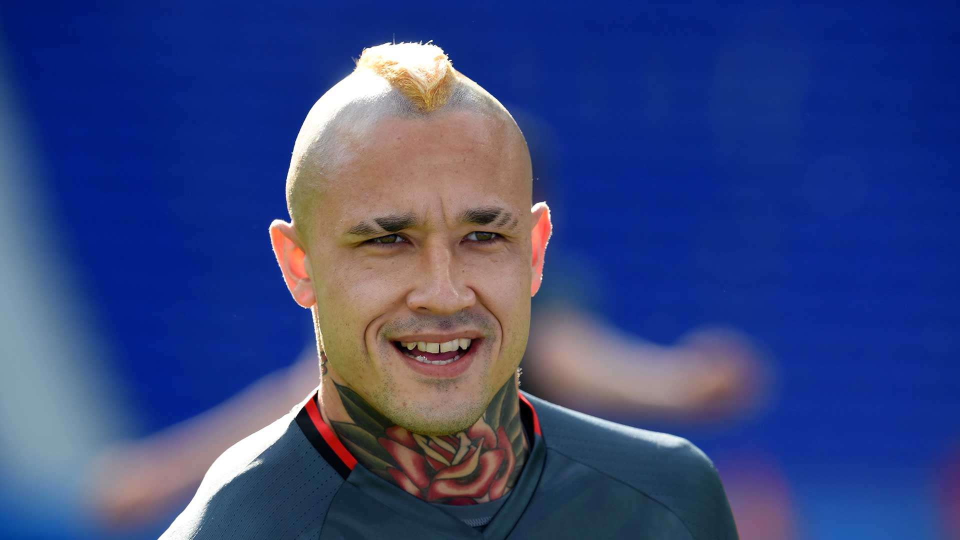 Radja Nainggolan training with Belgium