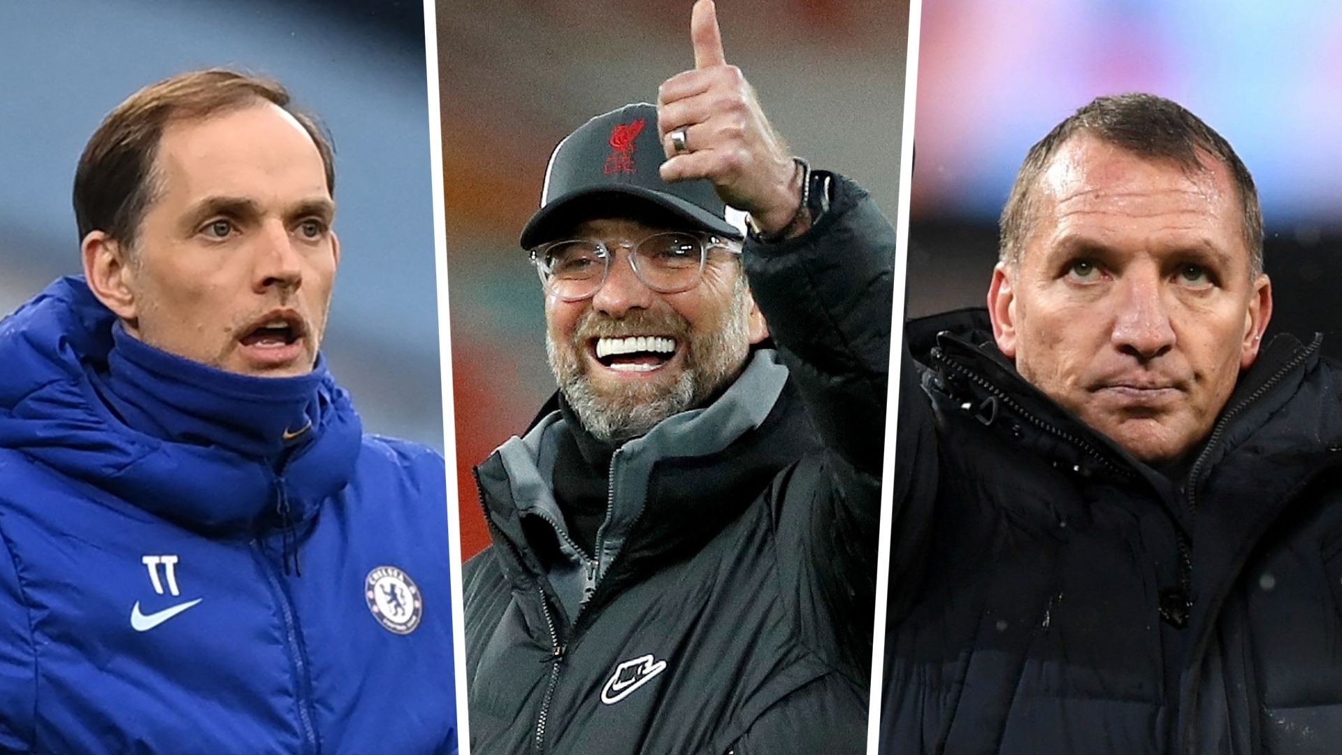 Thomas Tuchel Brendan Rodgers Jurgen Klopp