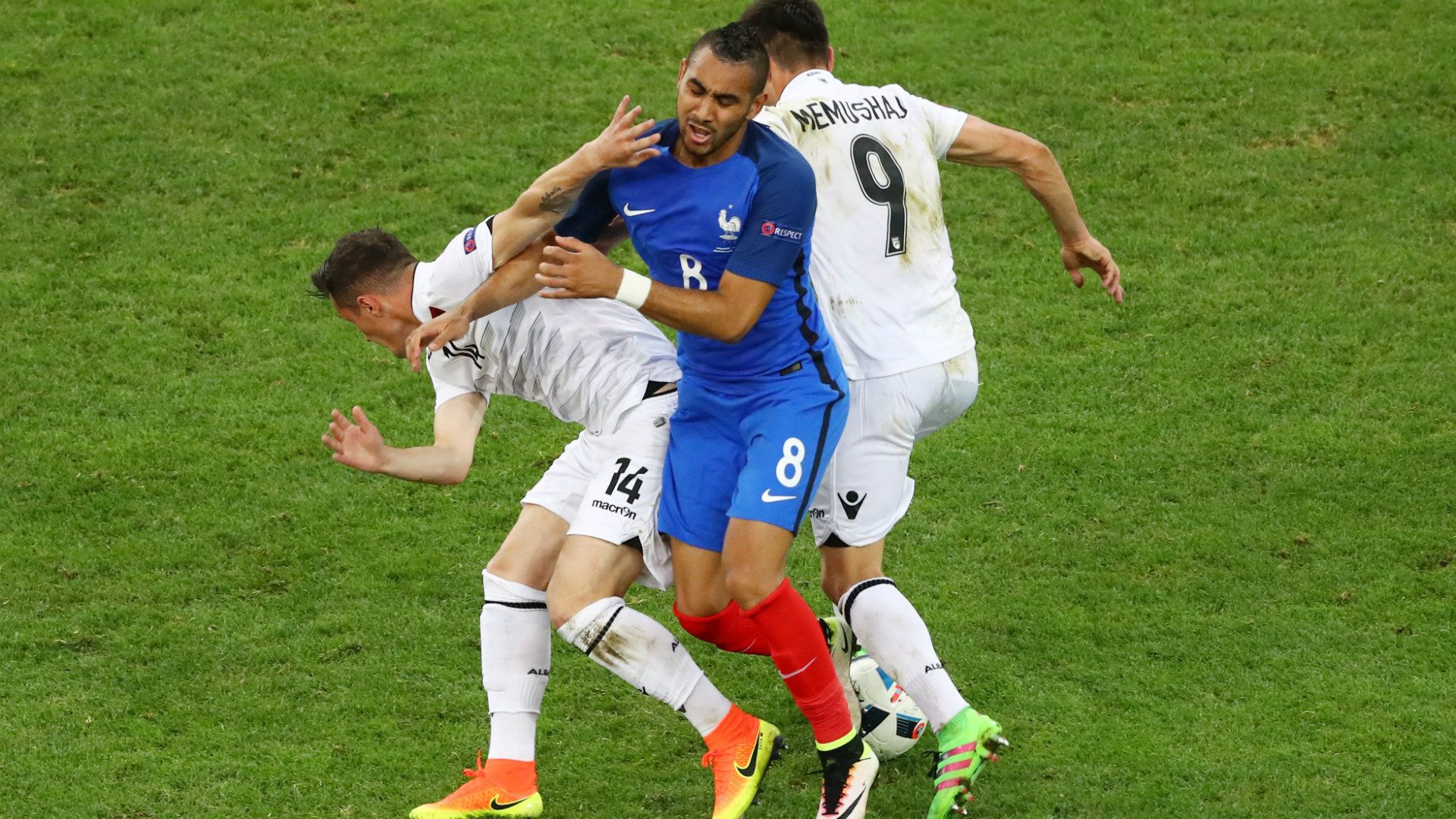 Payet and Memushaj battle it out