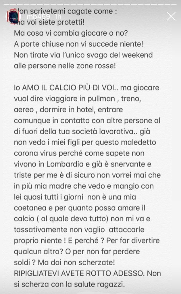 balotelli IG Coronavirus