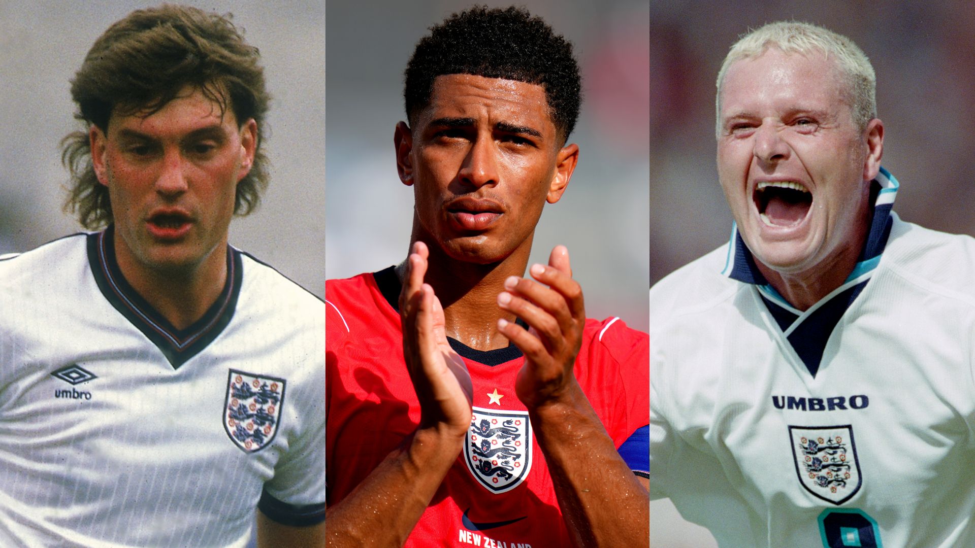 Jude Bellingham Paul Gascoigne Glenn Hoddle