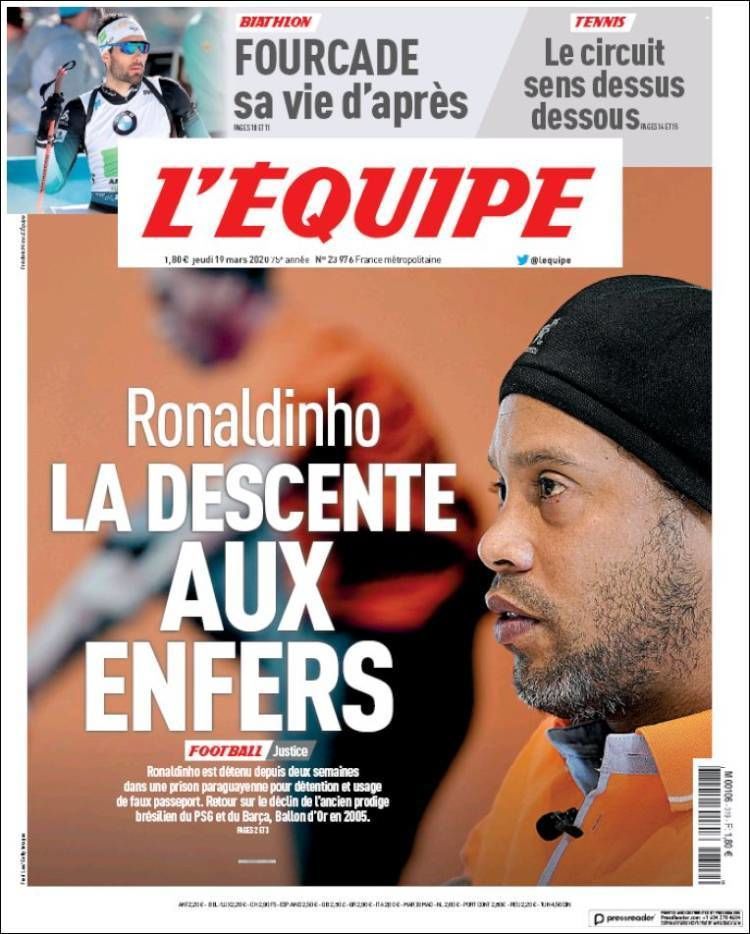 19 March L'Equipe