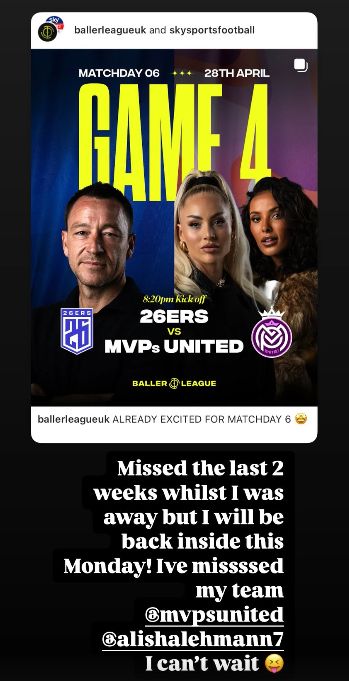 Maya Jama John Terry Baller League UK