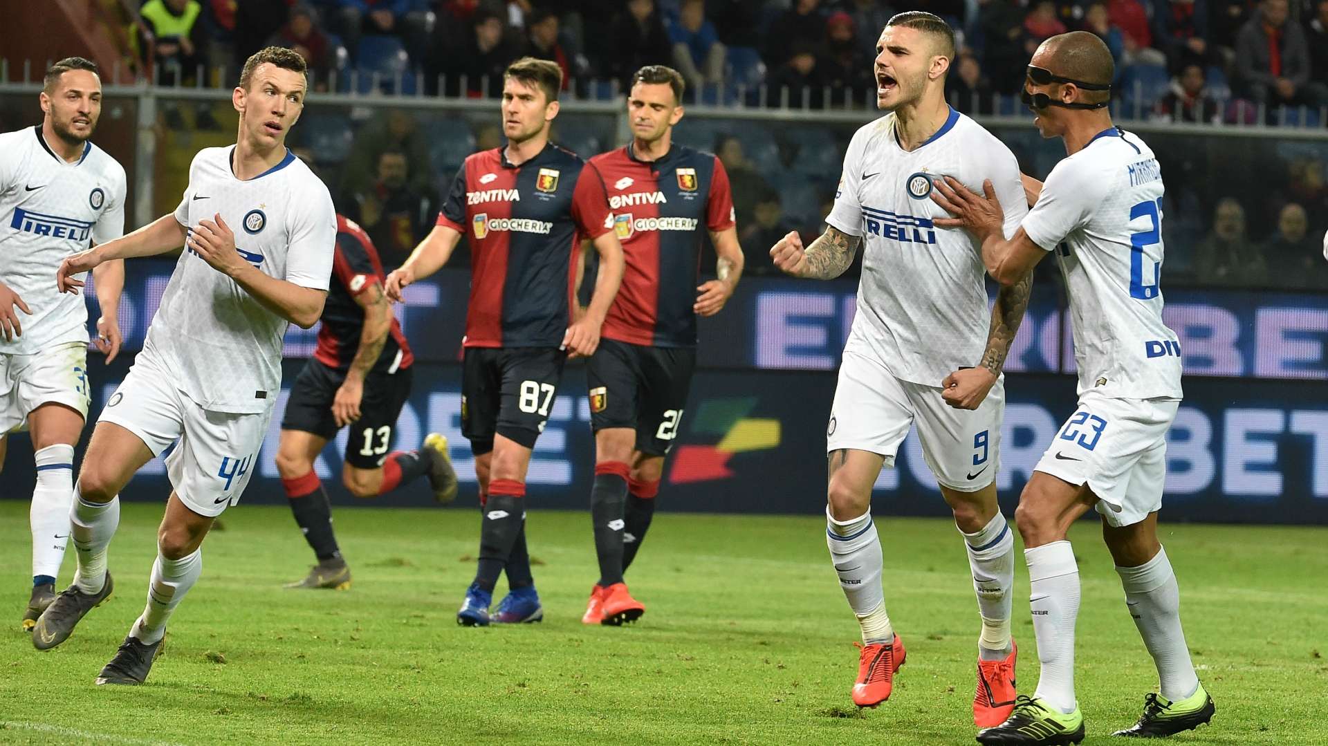 mauro icardi celebration genoa inter 201819