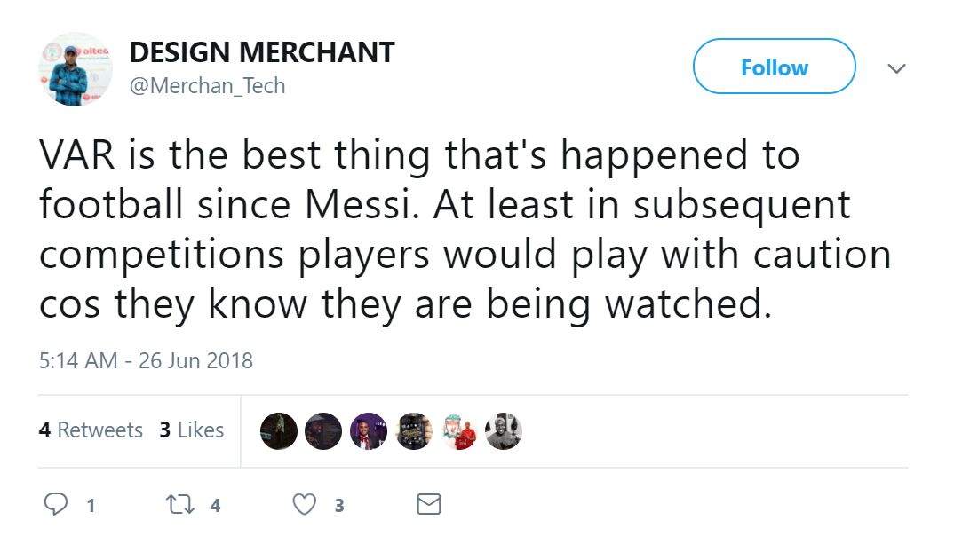 Reactions VAR World Cup