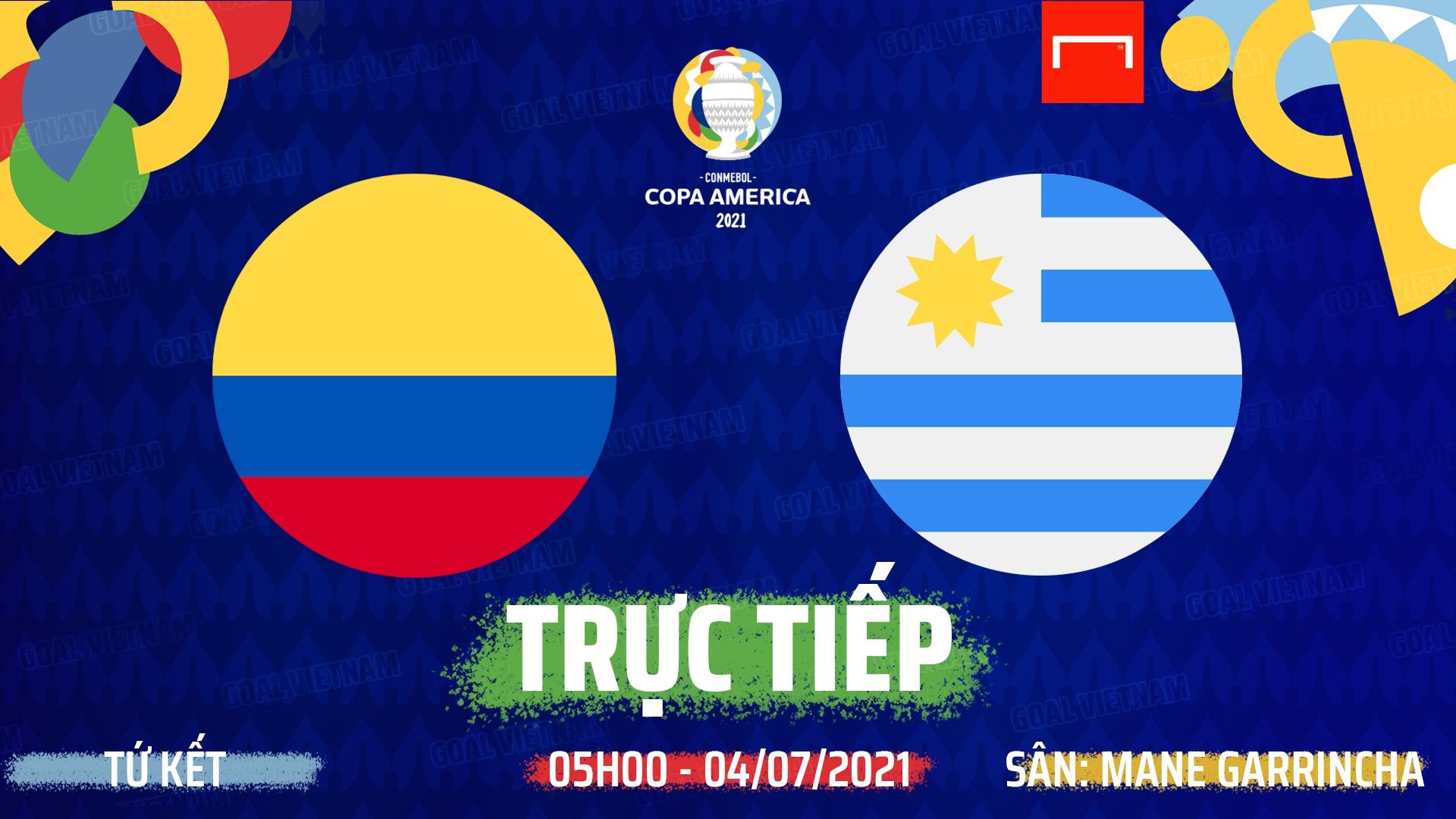 Live Colombia vs Uruguay 2021 Copa America GFX