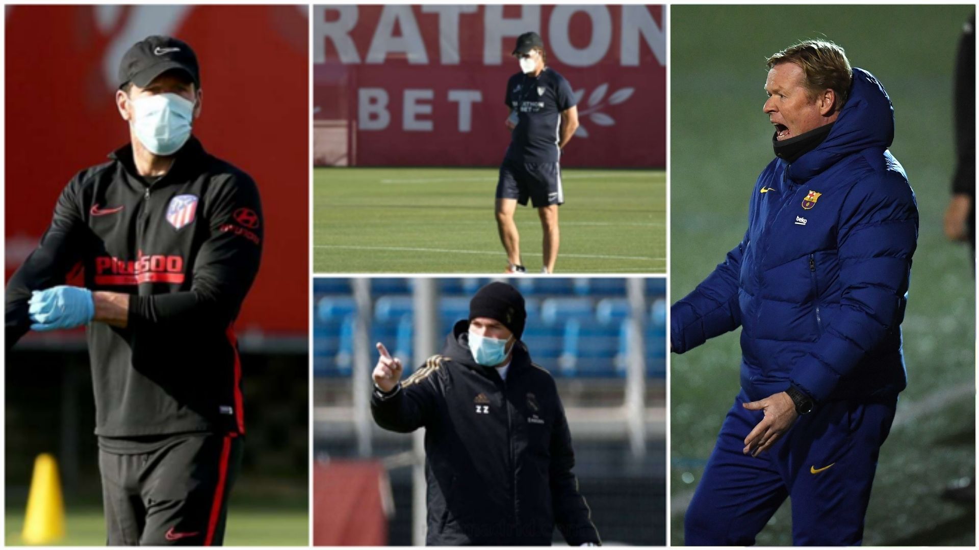 Simeone, Lopetegui, Zidane, Koeman