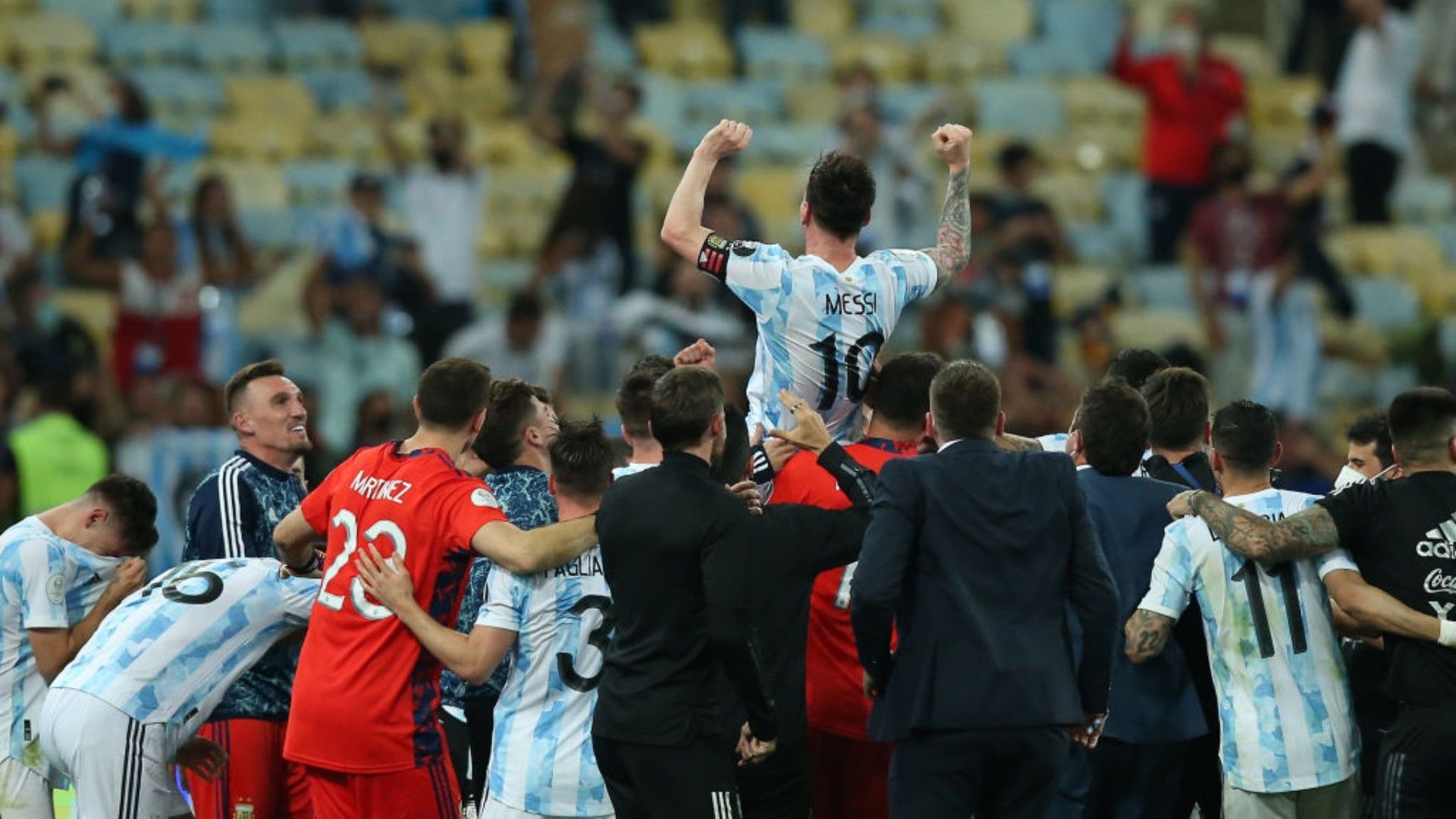 Argentina con Messi en la Copa América 2021