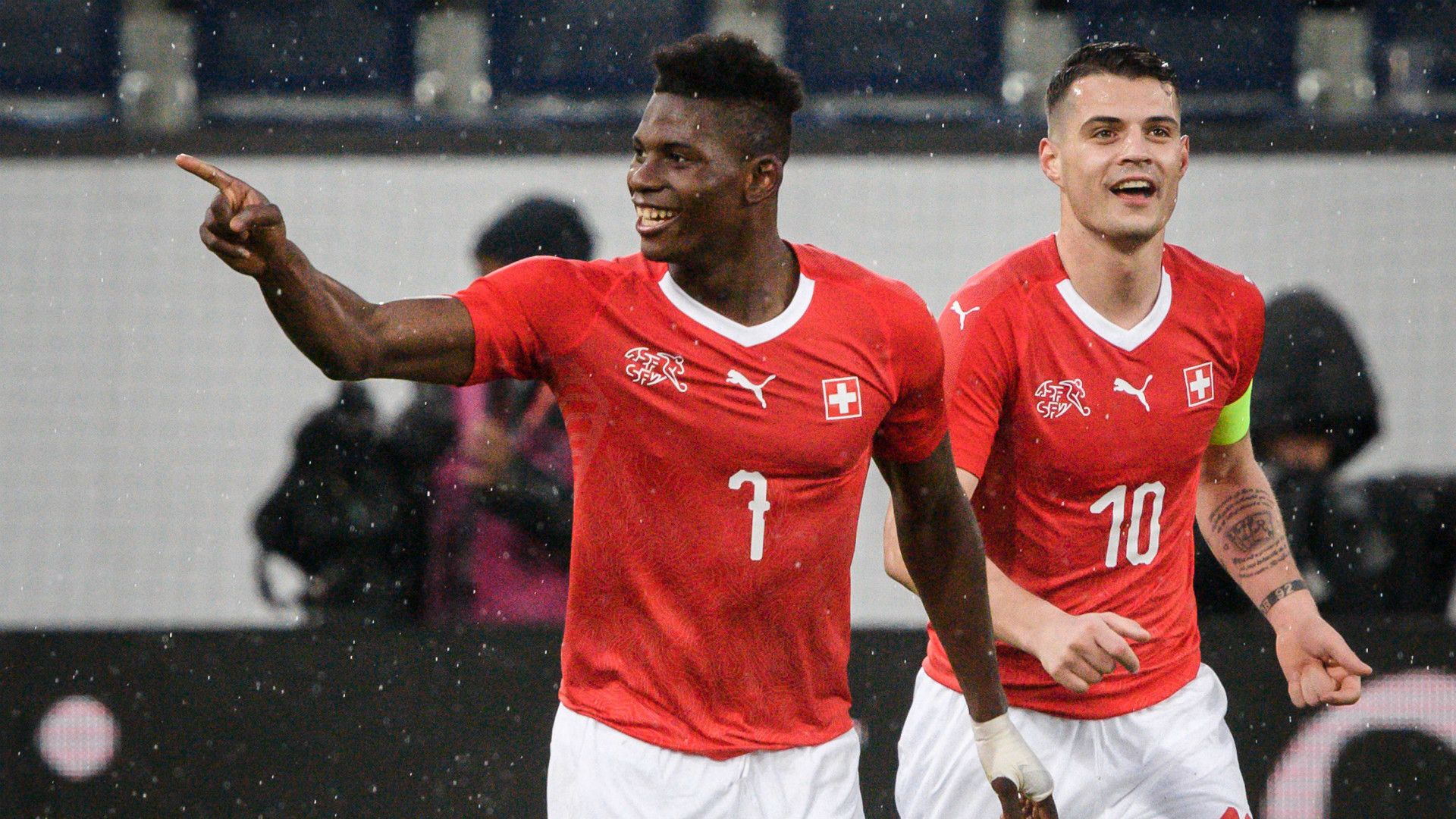 Breel Embolo Granit Xhaka Schweiz Panama 27032018