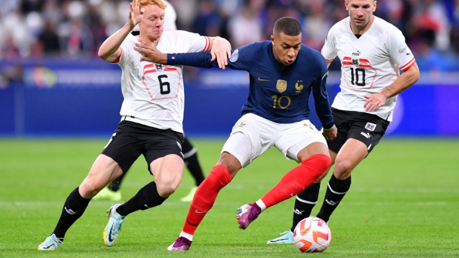 Kylian Mbappé, Francia vs. Austria