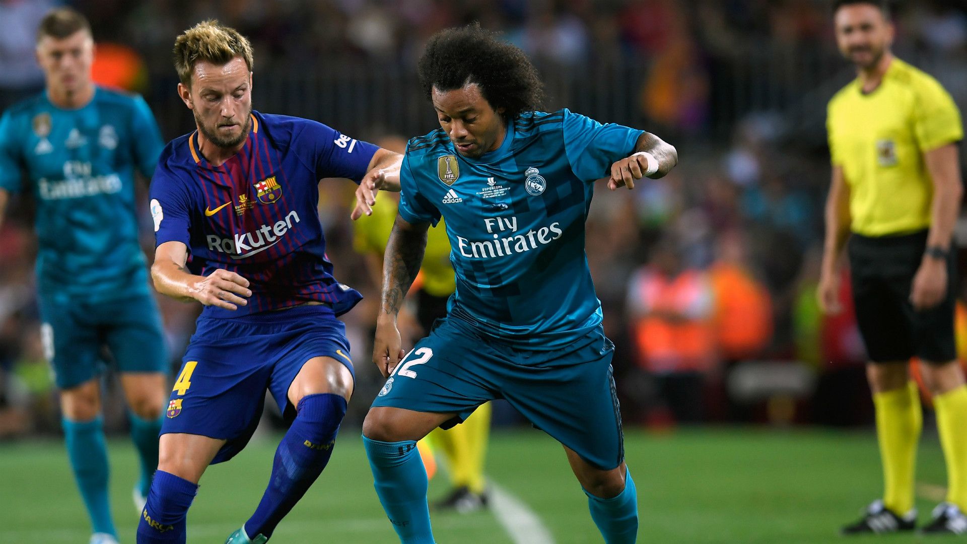 Rakitic Marcelo Barcelona Real Madrid Supercopa España