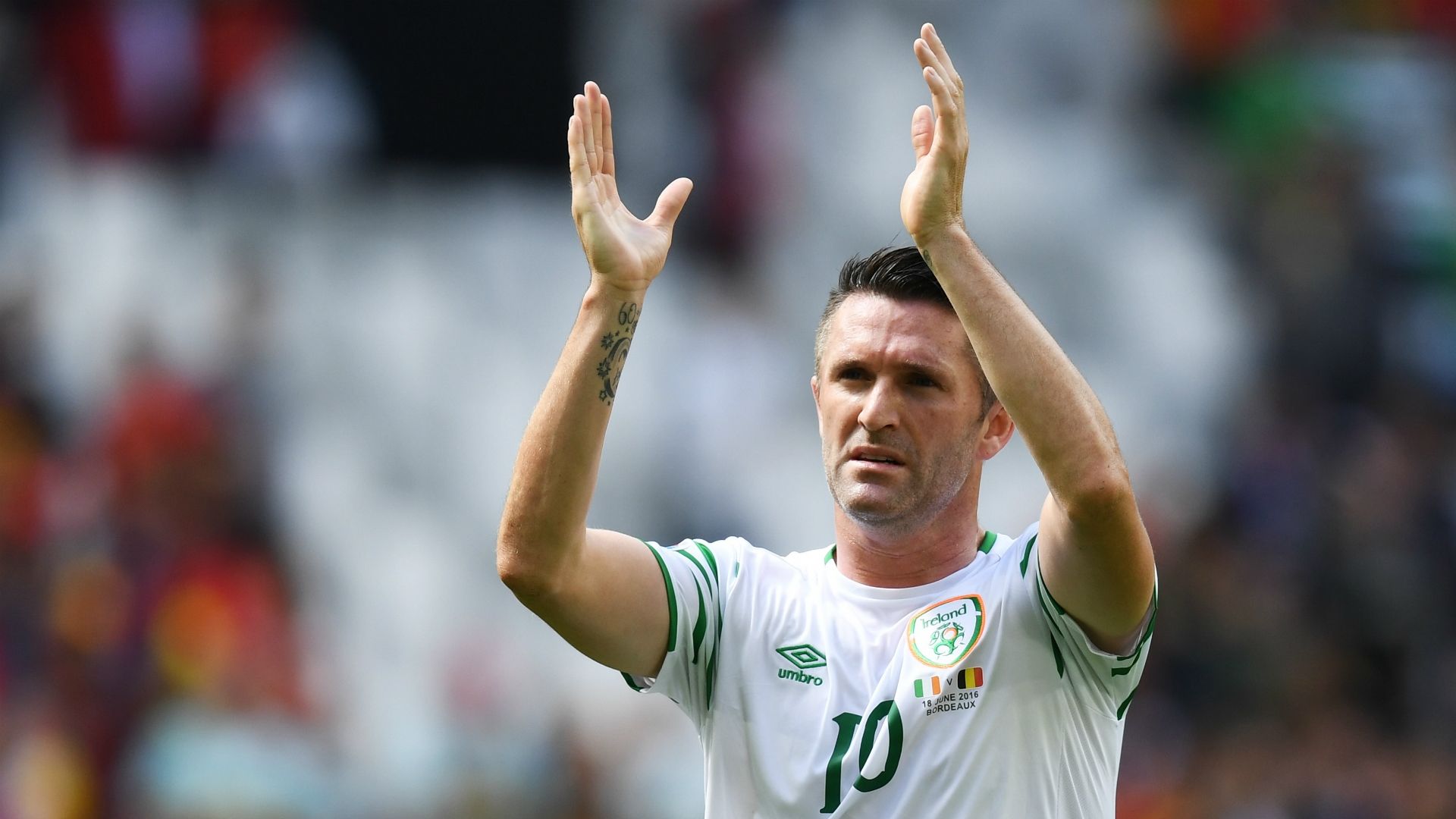 Robbie Keane Belgium v Republic of Ireland Euro 2016 18062016