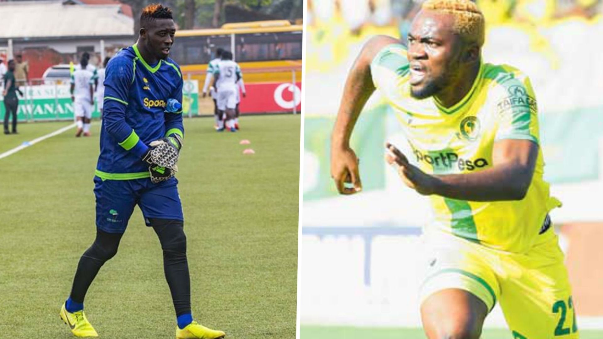 Farouk Shikalo and David Molinga of Yanga SC.