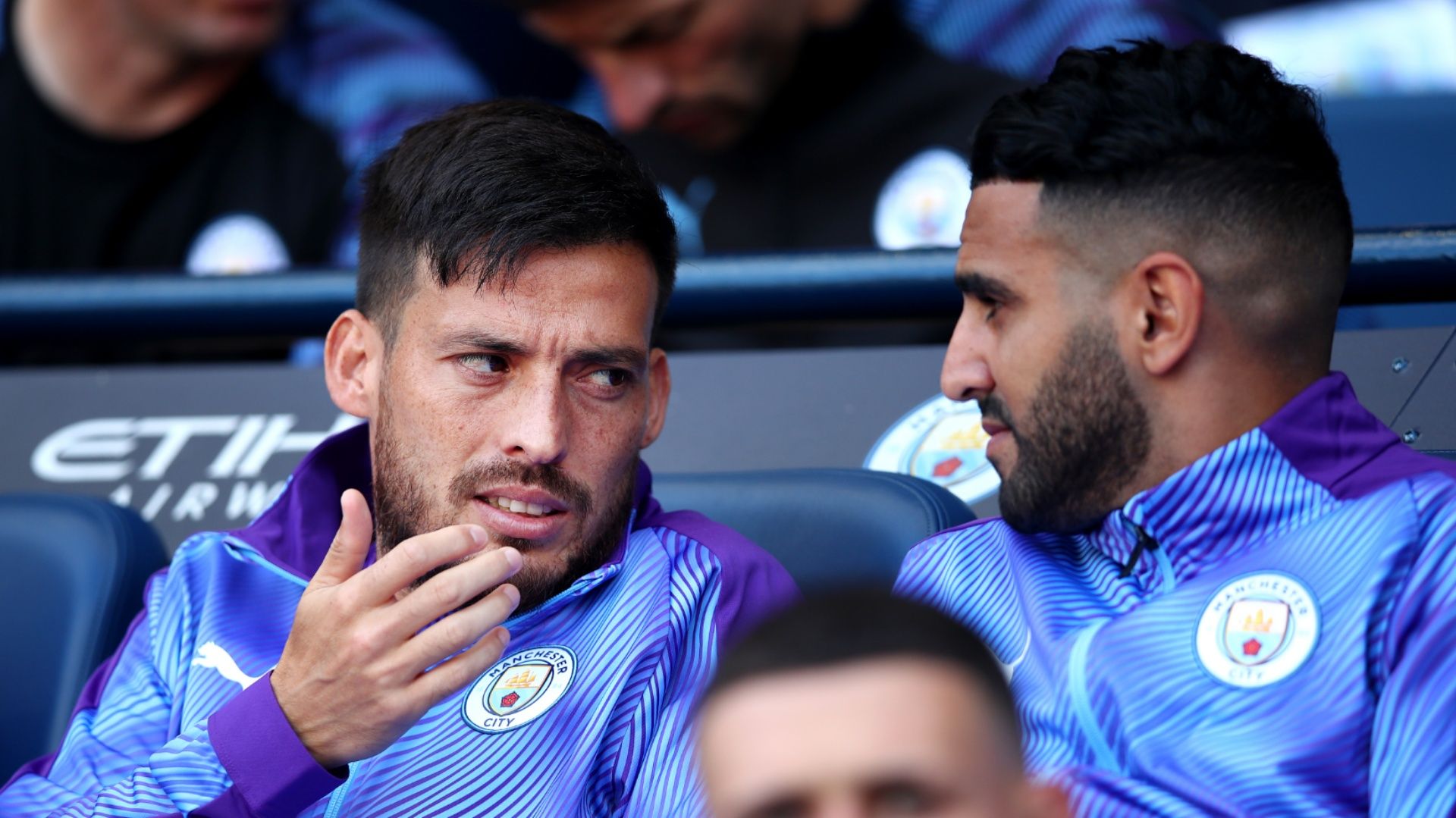Riyad Mahrez David Silva Manchester City 2019-20