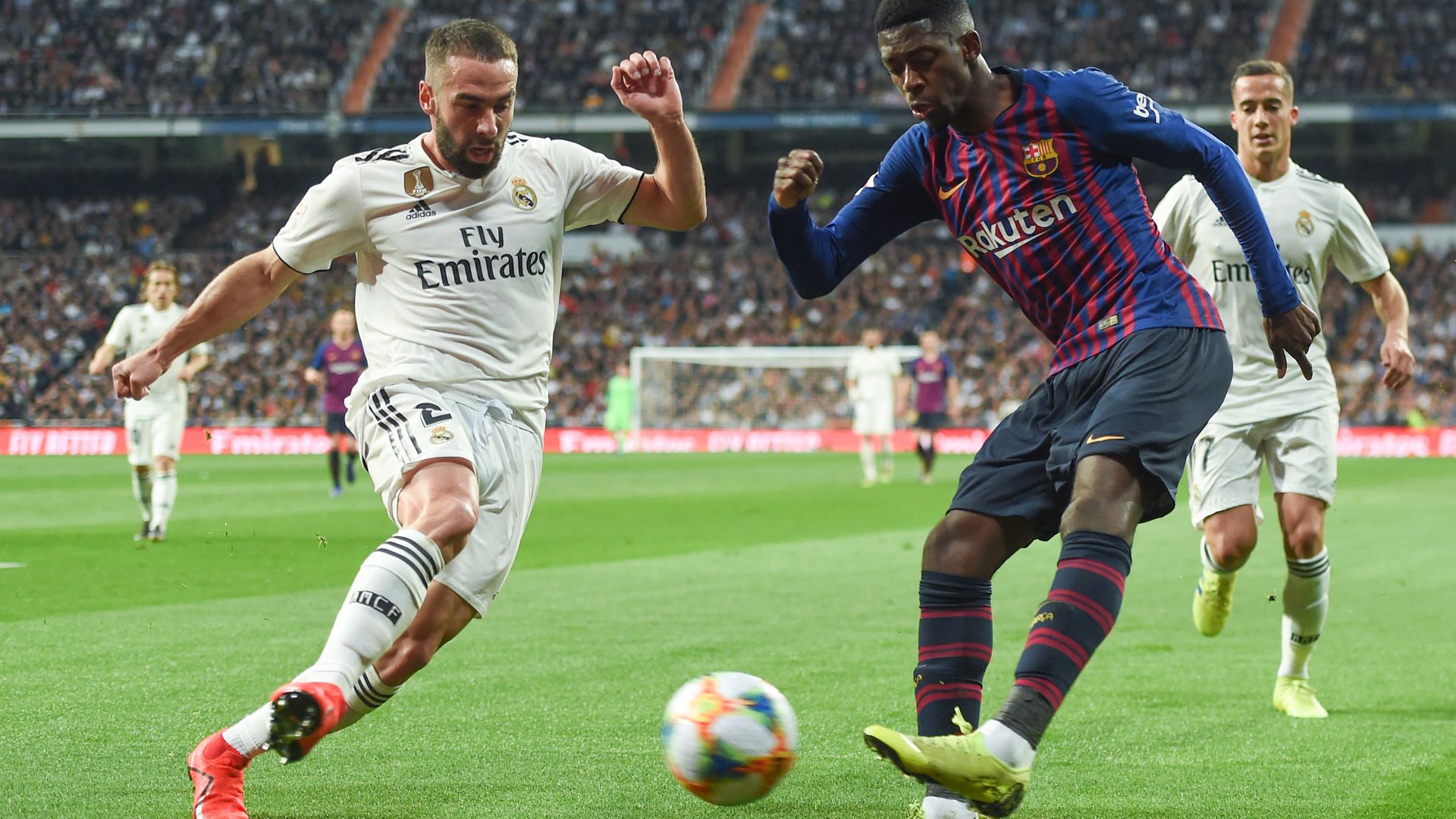 Dani Carvajal Real Madrid Dembele Barcelona