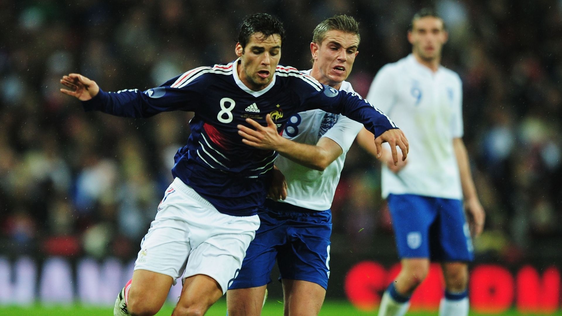 Jordan Henderson Yoann Gourcuff England France 2010