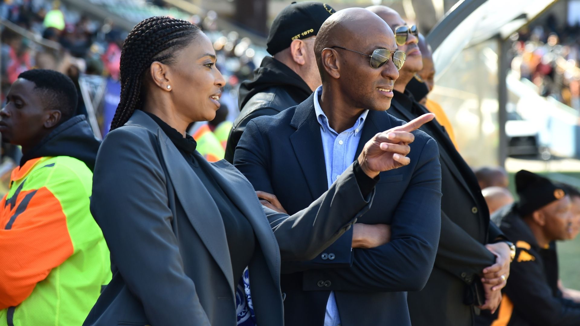 Jessica Motaung and Kaizer Motaung Jr, Kaizer Chiefs 