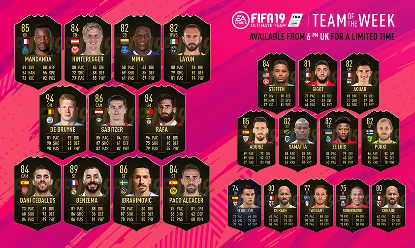 FIFA 19 TOTW Week 43