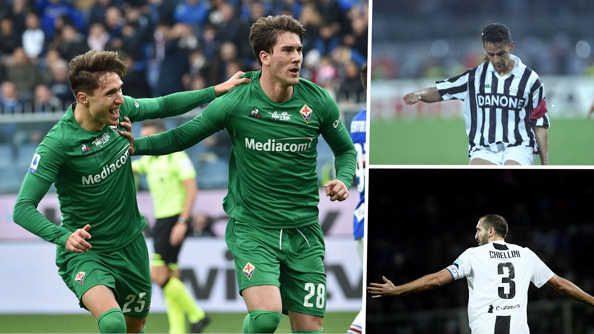 Federico Chiesa Dusan Vlahovic Roberto Baggio Giorgio Chiellini