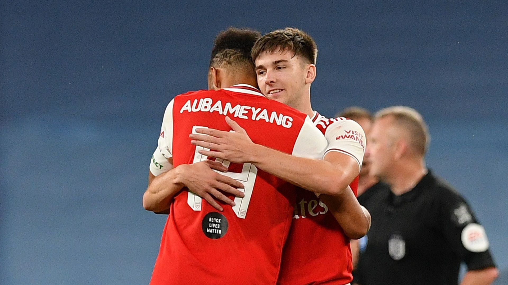 Kieran Tierney Pierre-Emerick Aubameyang Arsenal 2019-20