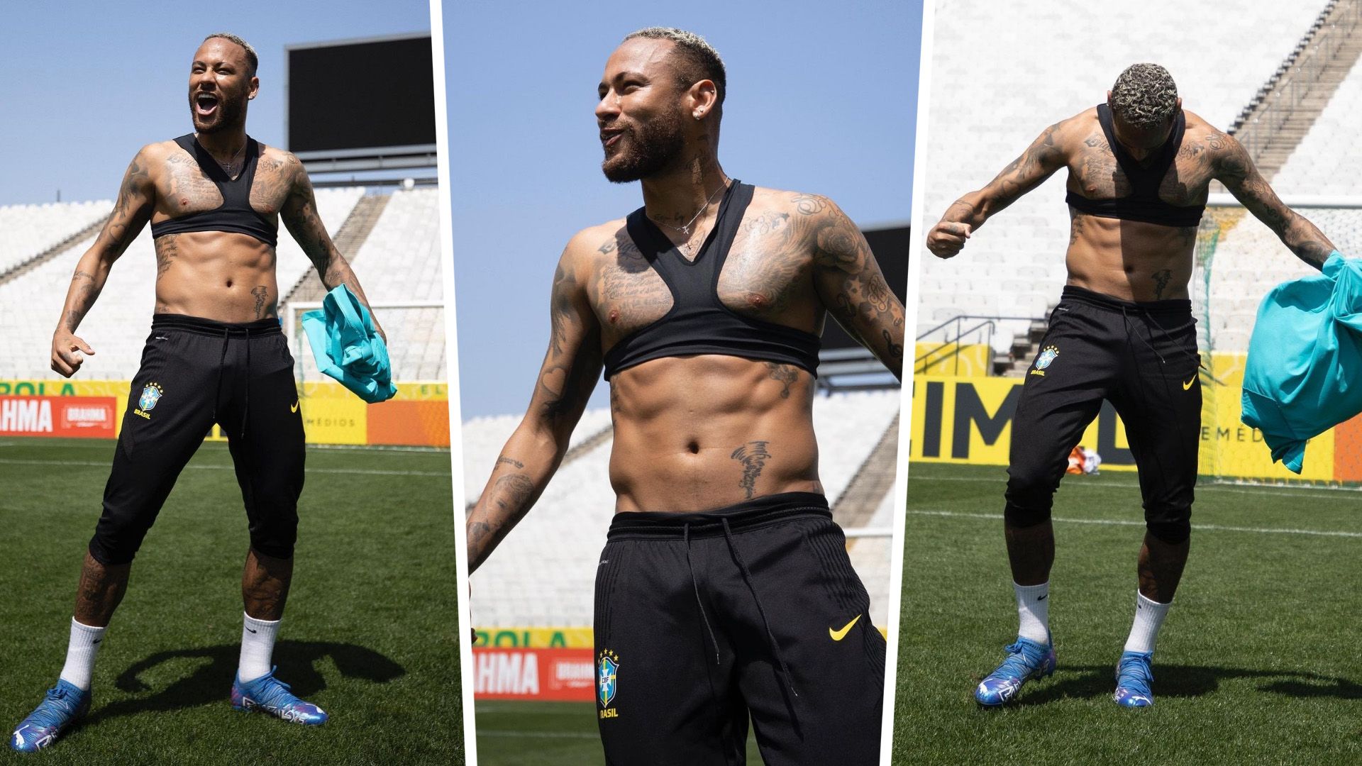 Neymar publica fotos sem camisa no Instagram