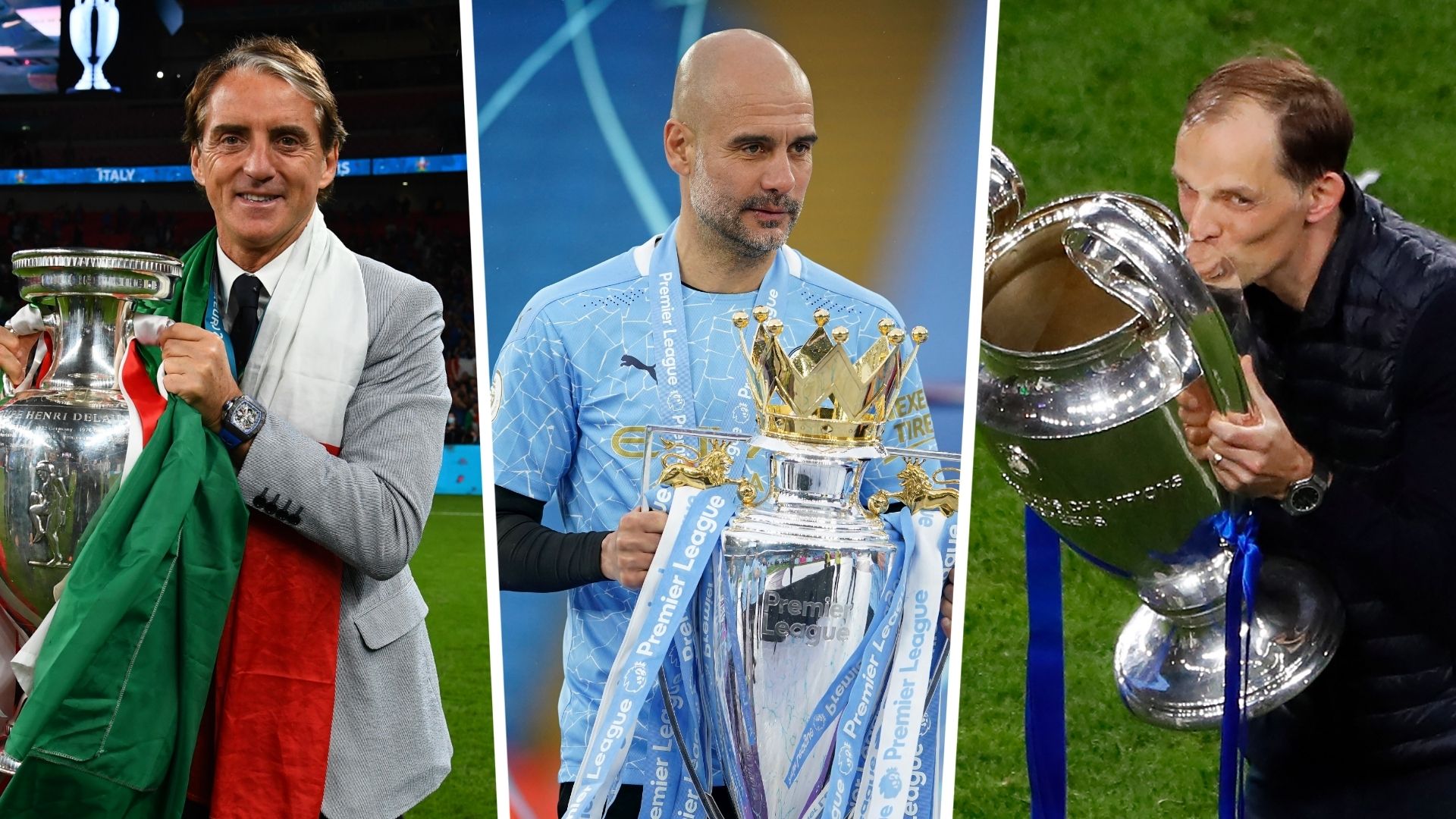 Roberto Mancini, Pep Guardiola, Thomas Tuchel