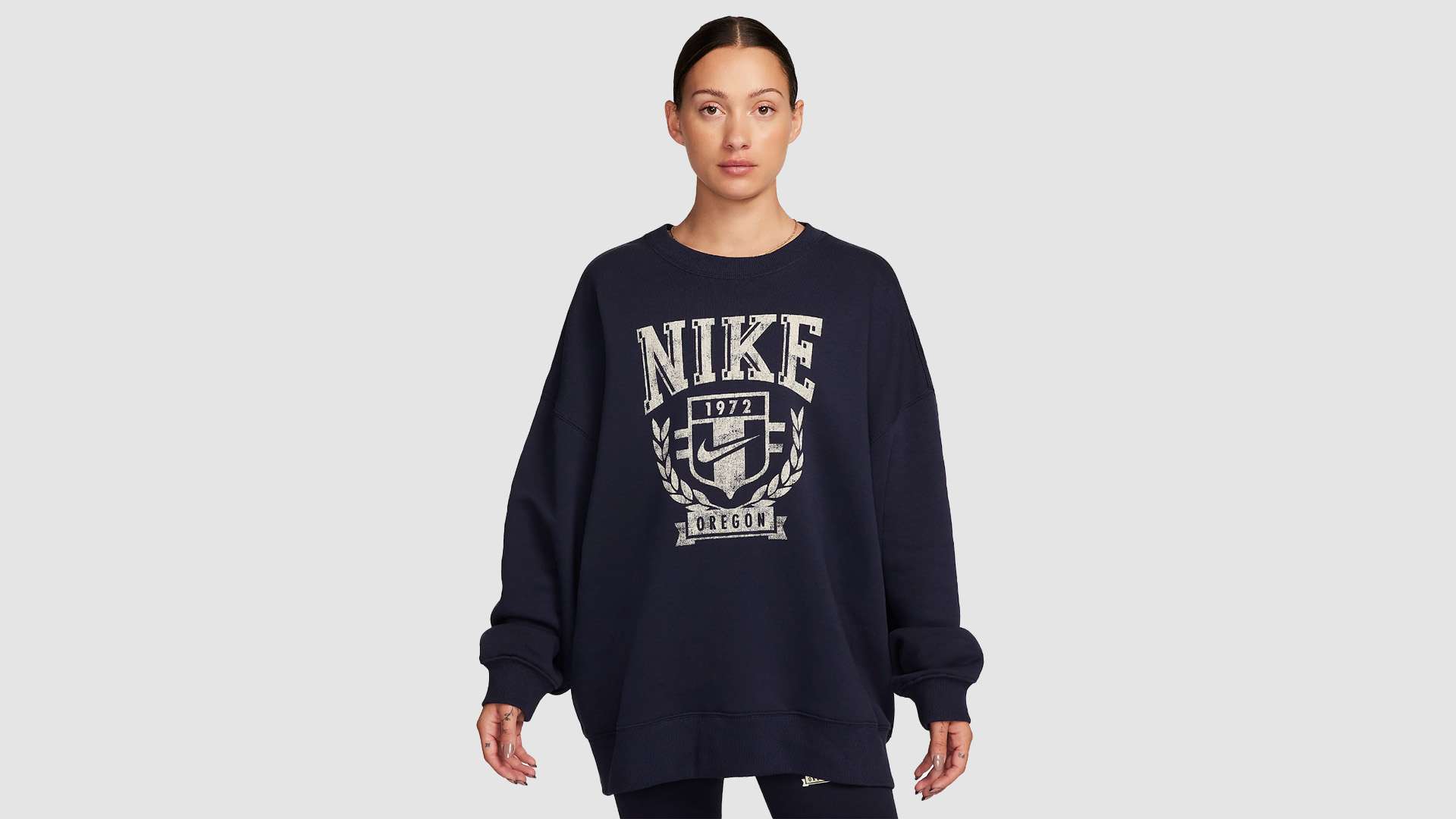 Nike Sportswear Oversized Fleece Crew-Neck Sweatshirt