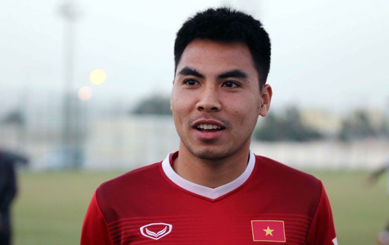 Đức Huy đội tuyển Việt Nam tập huấn Qatar