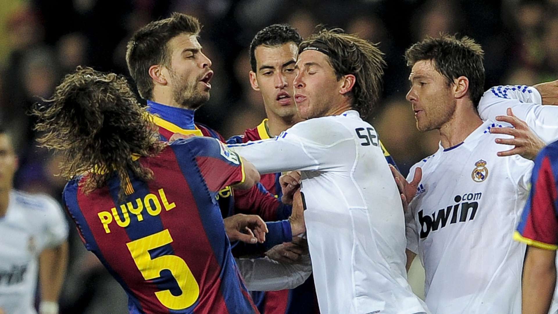Barcelona Real Madrid Puyol Ramos 29112010