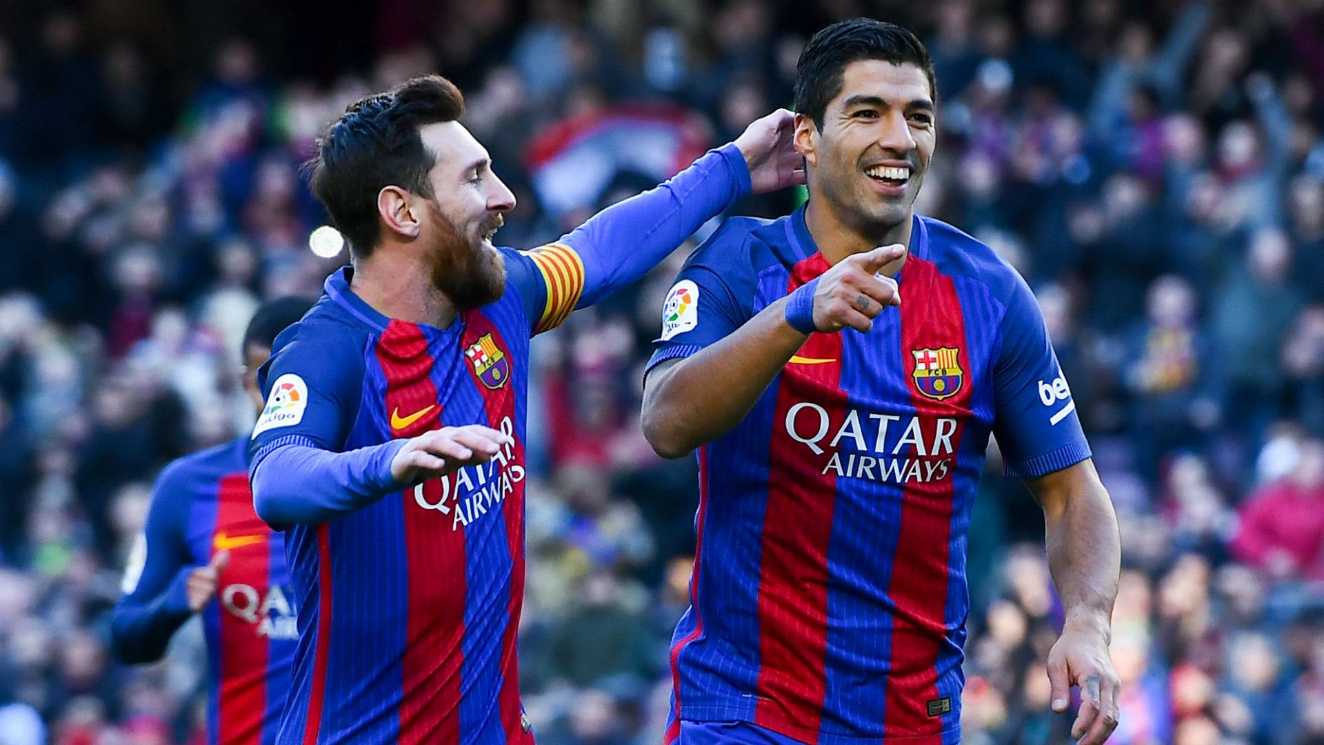 Luis Suarez Lionel Messi Barcelona La Liga