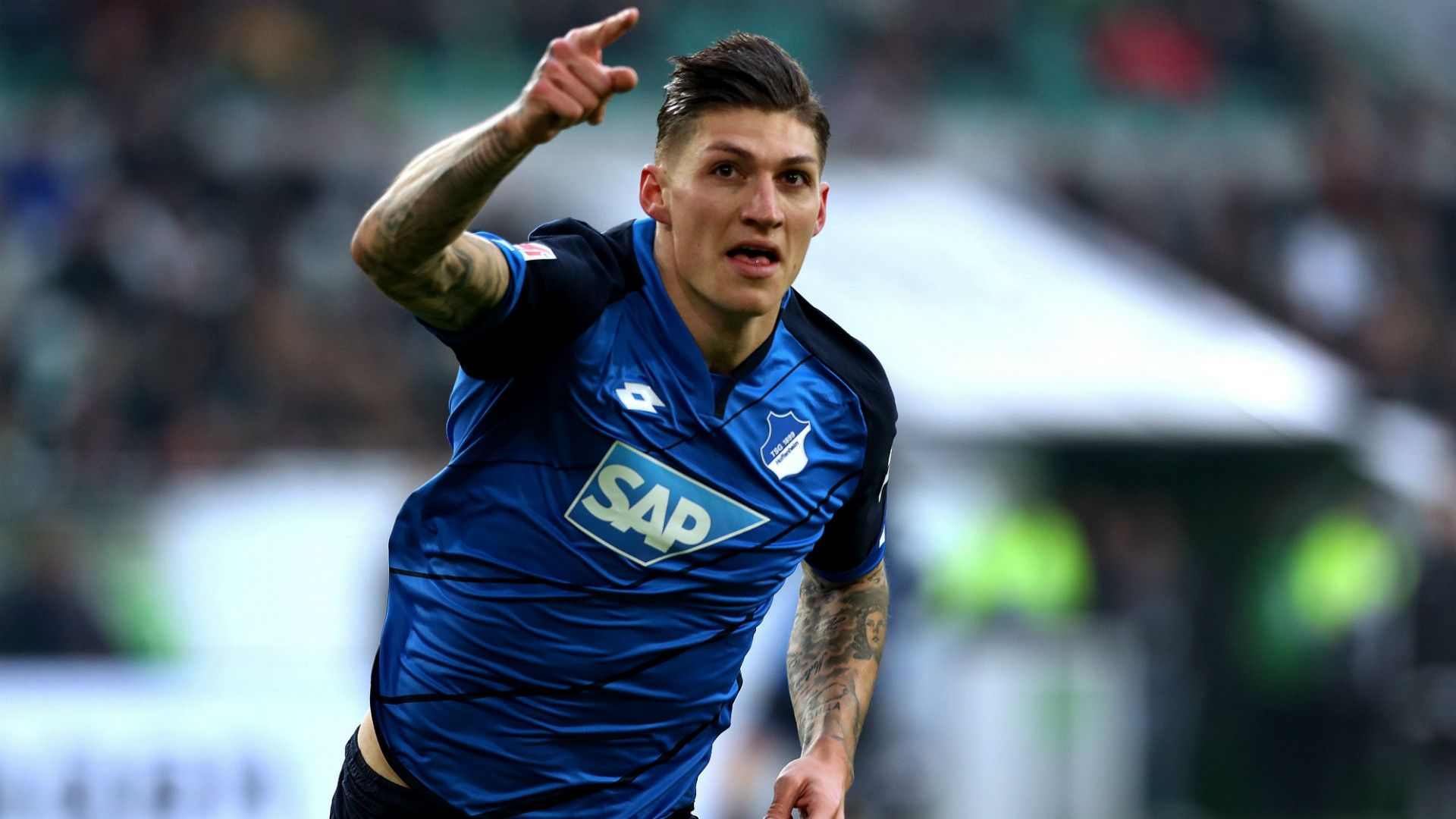Steven Zuber VfL Wolfsburg 1899 Hoffenheim Bundesliga 12022017
