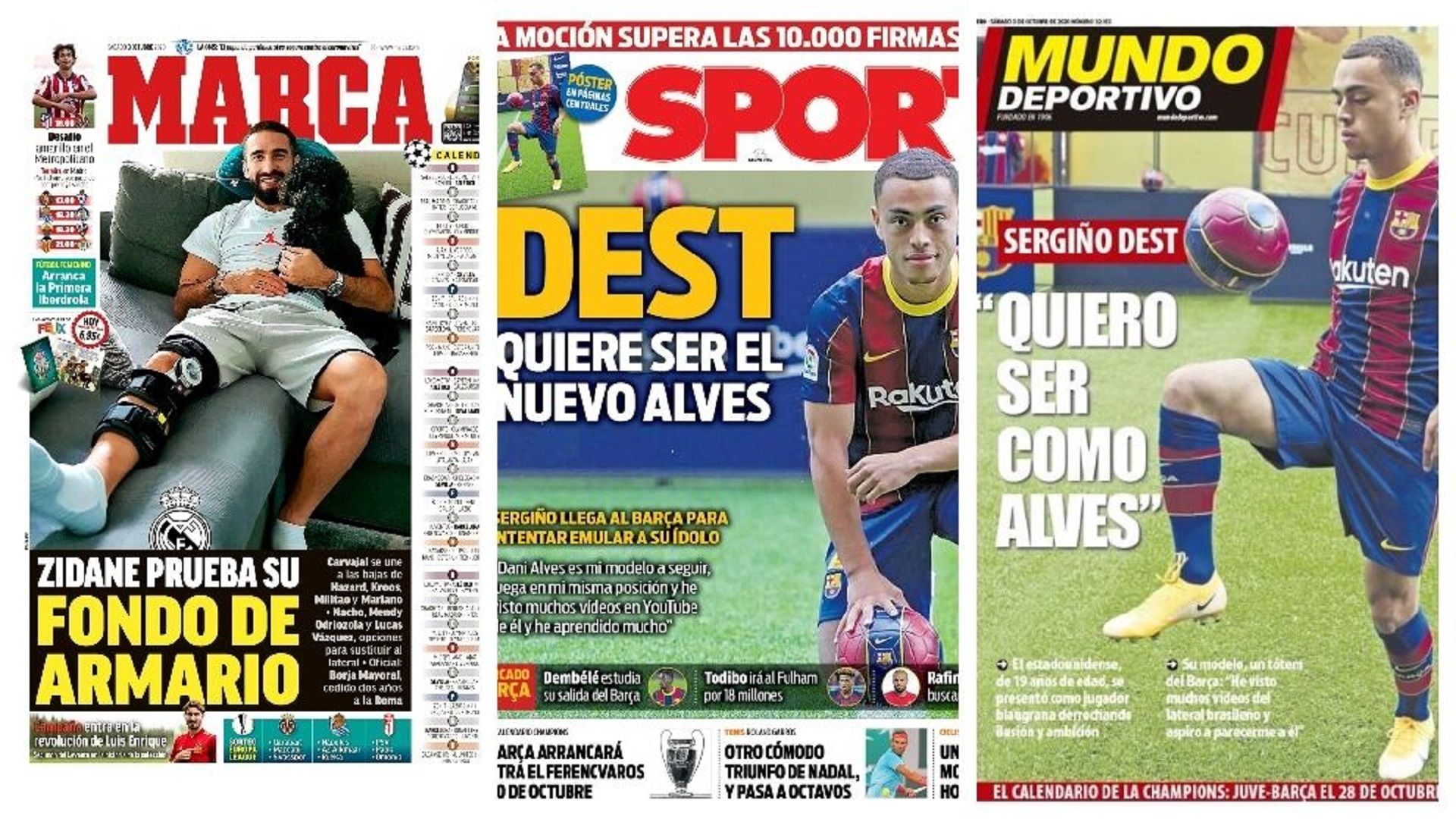 3 October newspapers