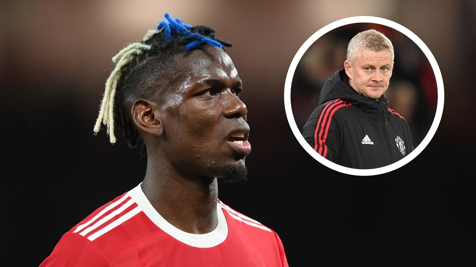 Paul Pogba Ole Gunnar Solskjaer Manchester United 2021-22 GFX