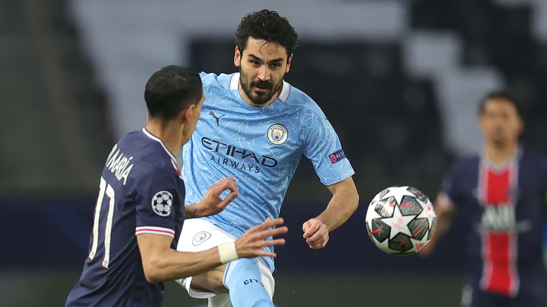 Ilkay Gundogan, Angel Di Maria, PSG vs Man City