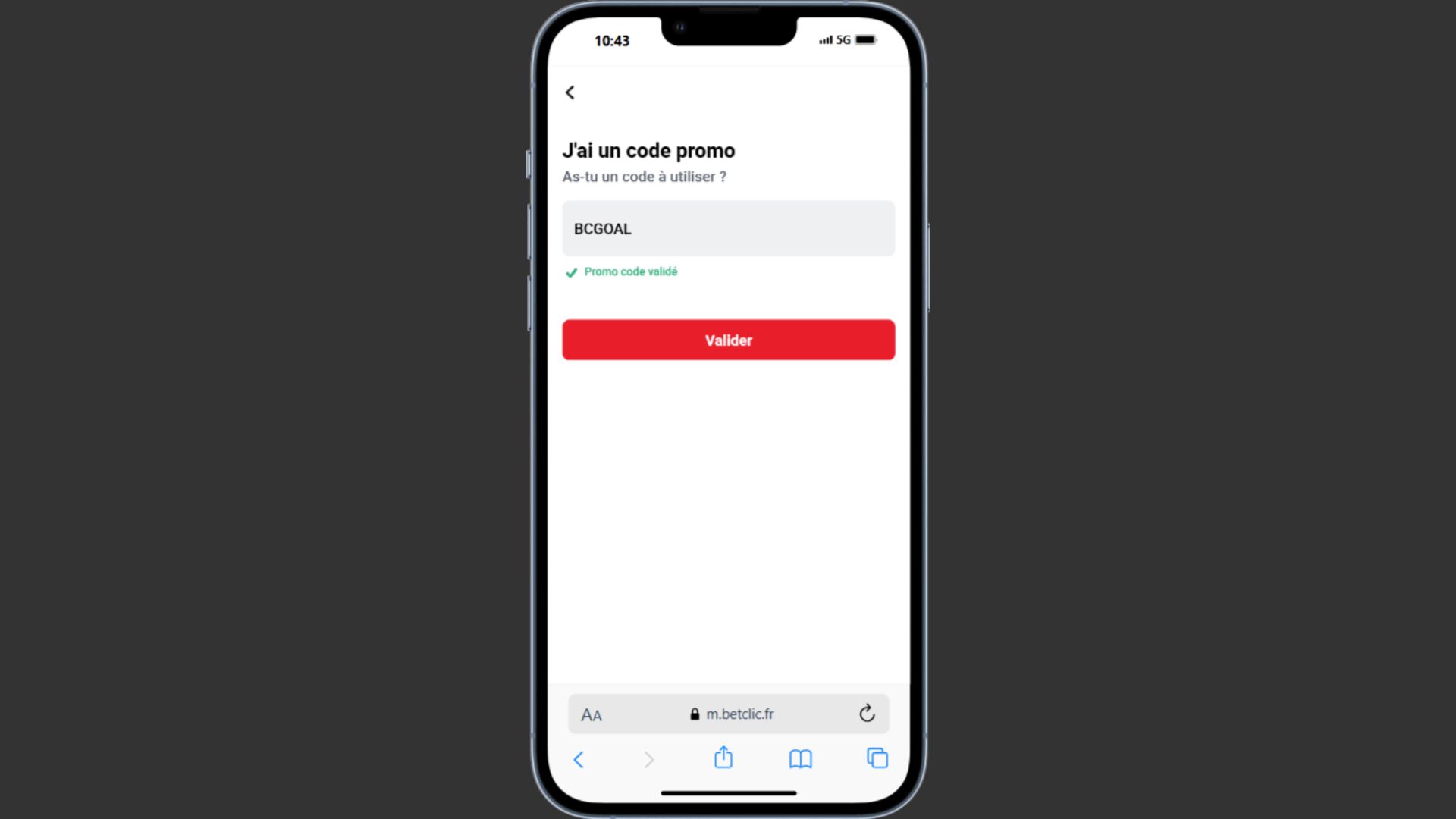 code promo betclic bcgoal