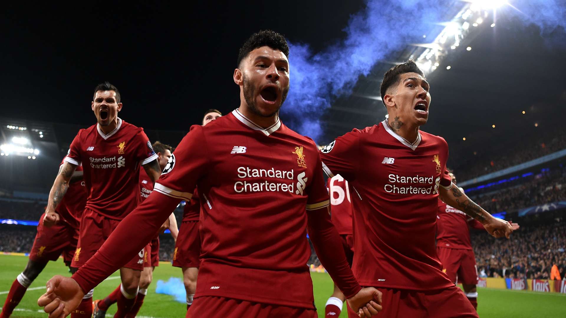 Roberto Firmino Alex Oxlade Chamberlain FC Liverpool 10042018