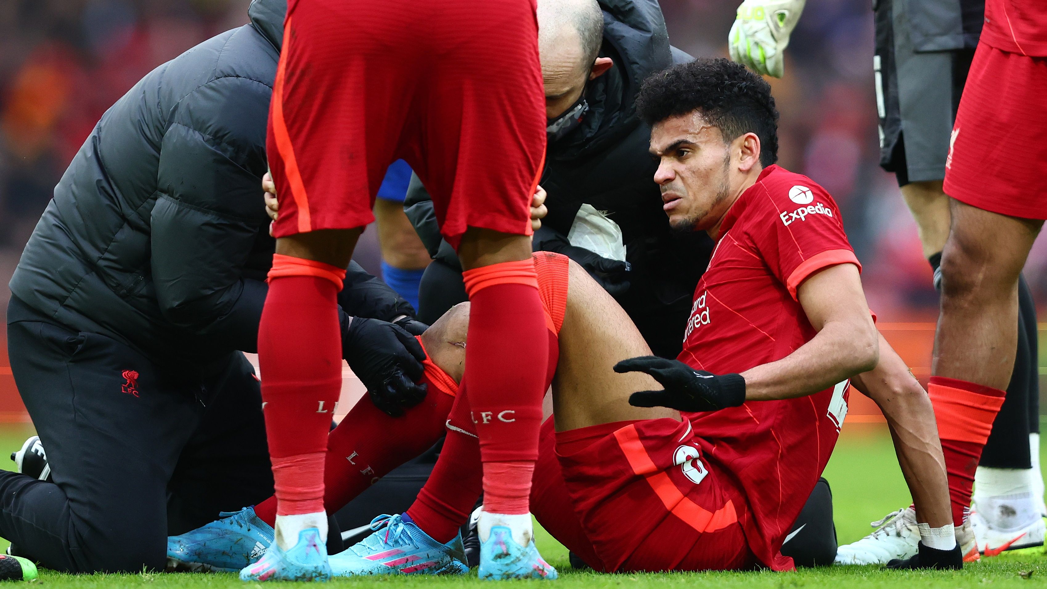 Luia Diaz on Liverpool debut