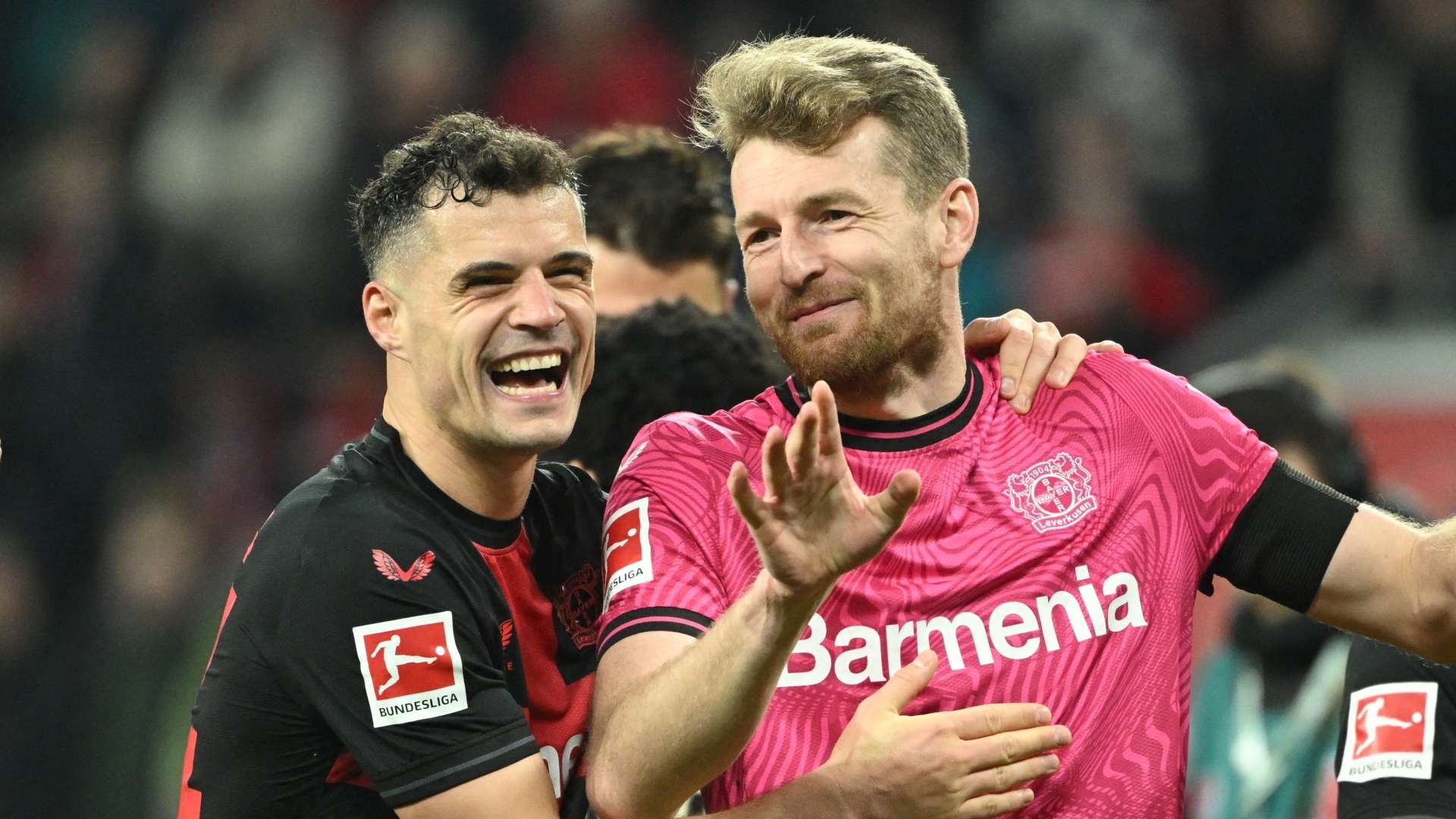 Lukas Hradecky Granit Xhaka Leverkusen 03102024