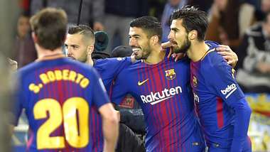 Luis Suarez Andre Gomes Jordi Alba Barcelona