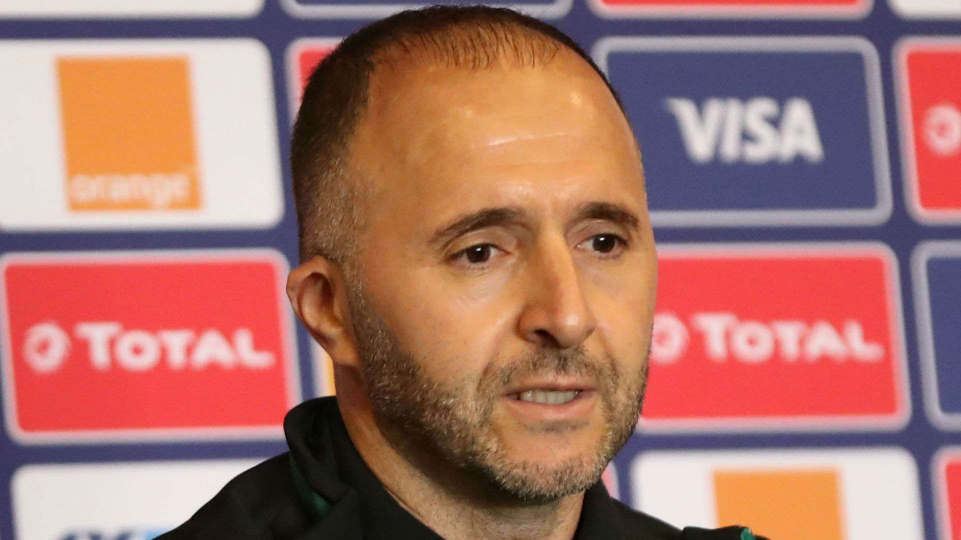 Djamel Belmadi head coach of Algeria.