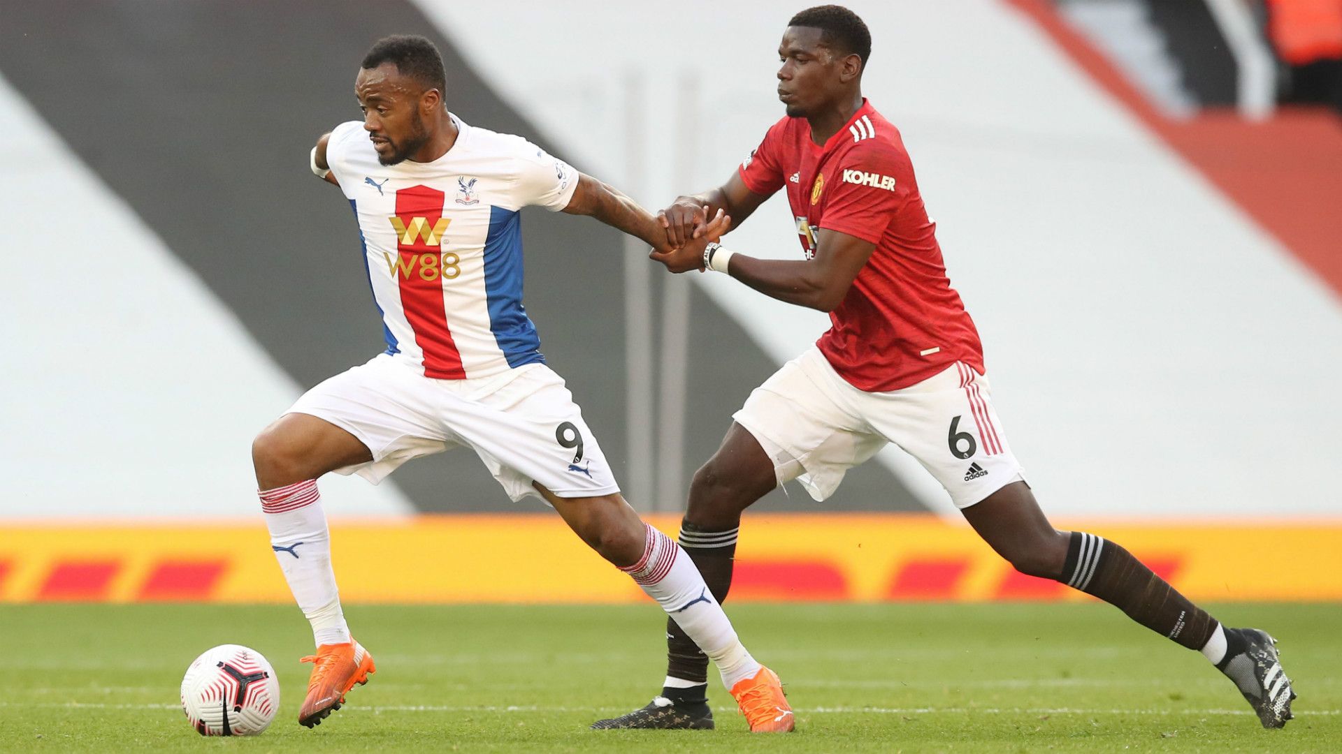 JORDAN AYEW CRYSTAL PALACE PAUL POGBA MANCHESTER UNITED PREMIER LEAGUE 19092020