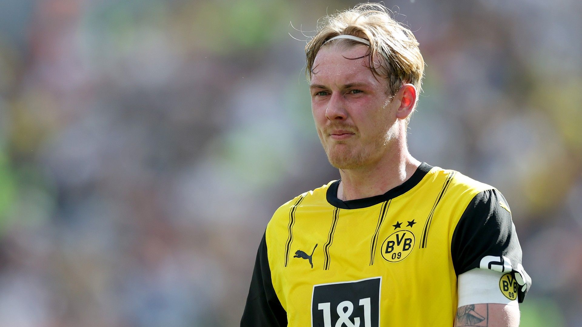  Julian Brandt of Borussia Dortmund looks on 