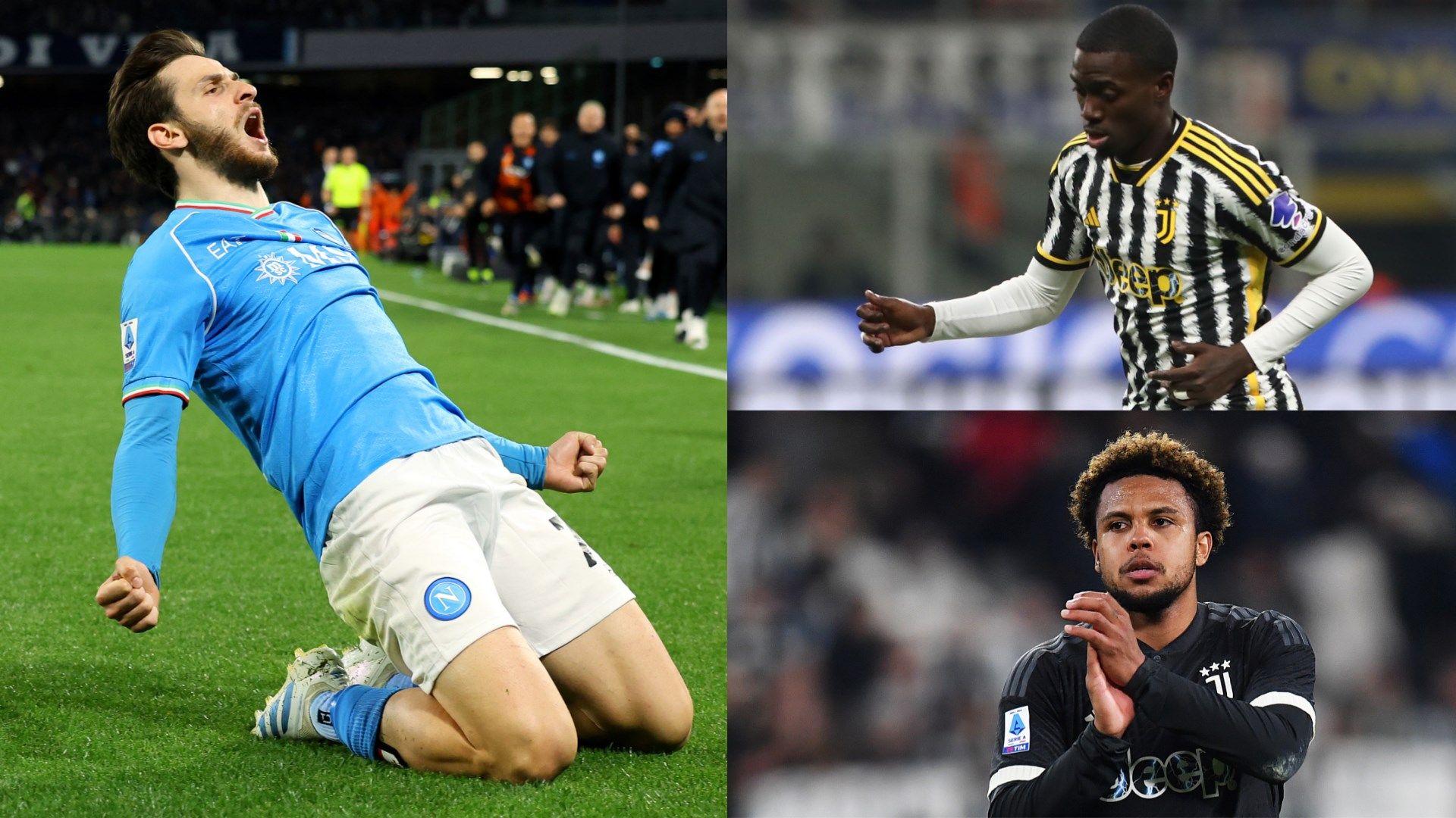 Kvaratskhelia-Weah-McKennie-Juve-Napoli