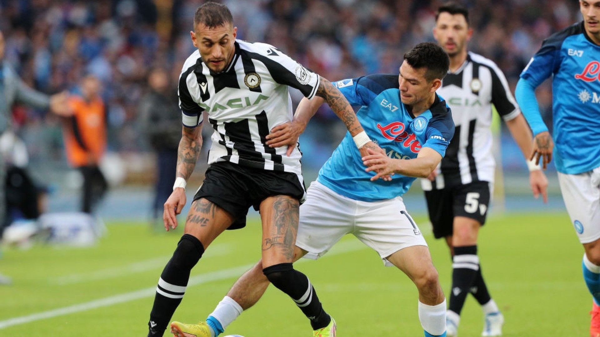 Chucky Lozano Roberto Pereyra Napoli Udinese 2022